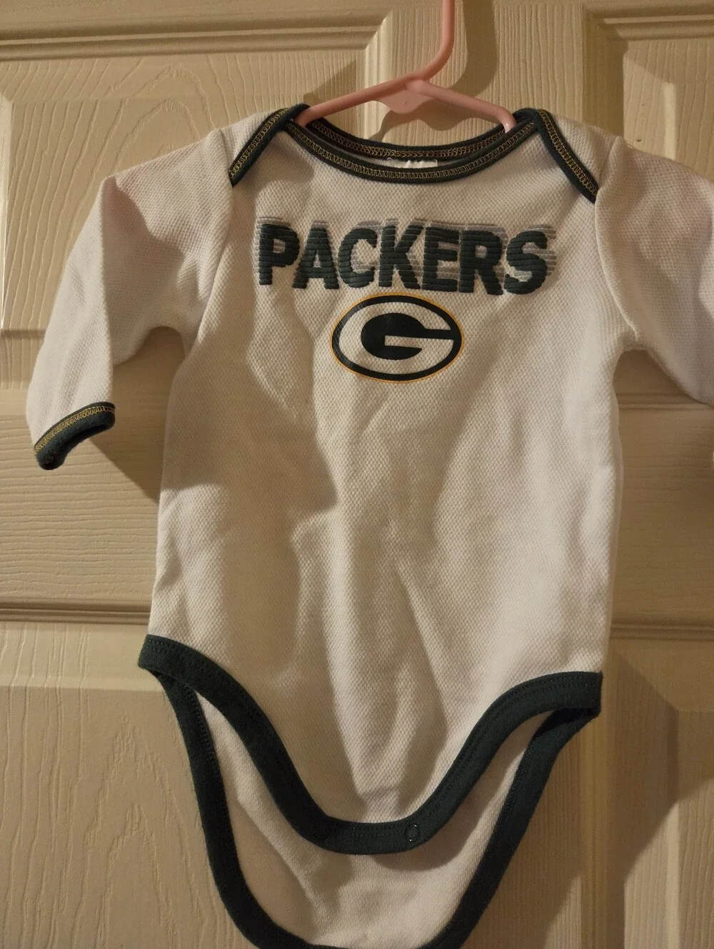 NFL Green Bay Packers White & Green Infant Bodysuit